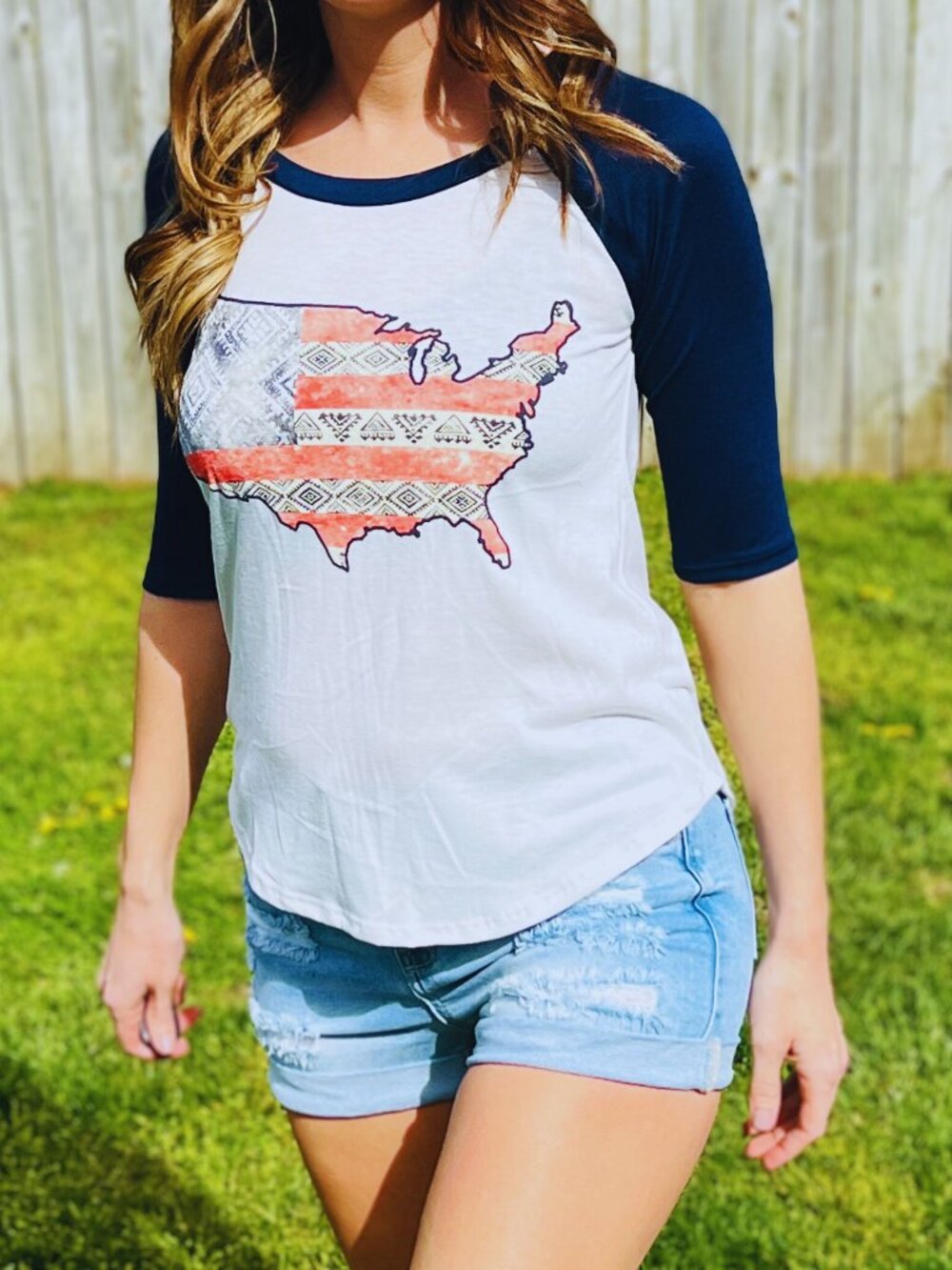 USA Raglan